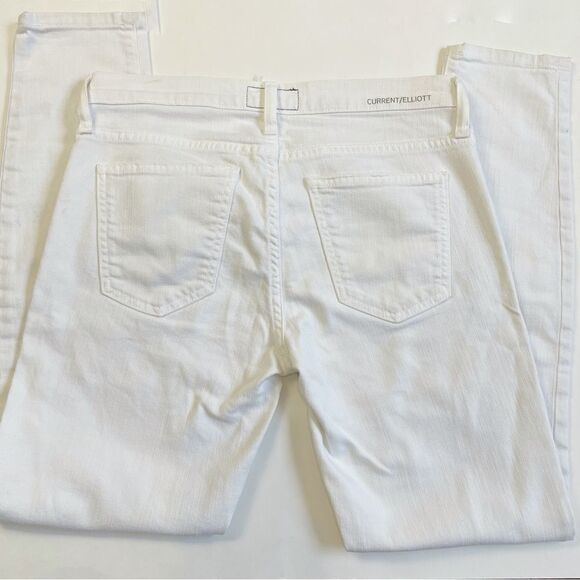 Current/Elliott The  Stiletto in Dirty White with Embroidery Sz 26 - Picture 14 of 16